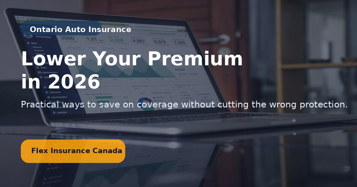 Ontario auto insurance premium guide 2026 by Flex Insurance Canada